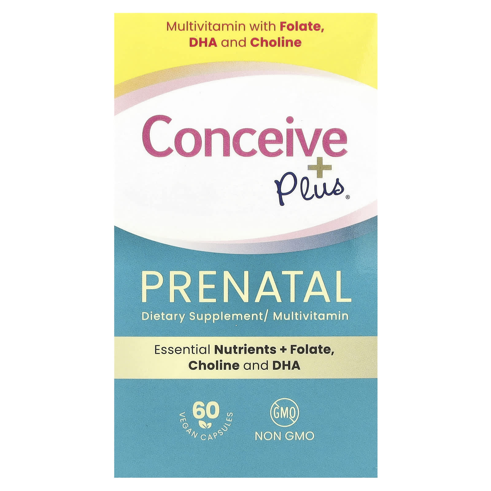 Conceive Plus Пренатальный 60 веганских капсул 5690₽