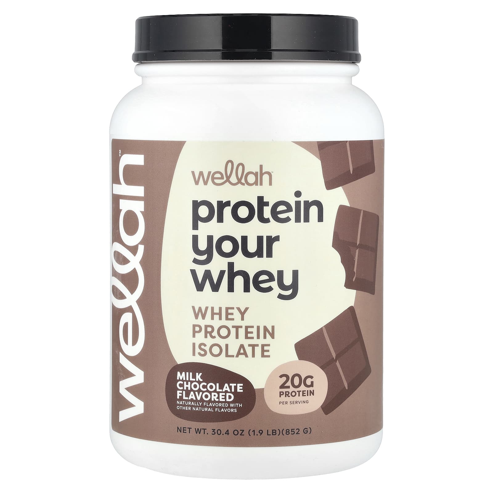 Wellah Protein Your Whey изолят сывороточного протеина молочный шоколад 852 г 19 фунта 8590₽
