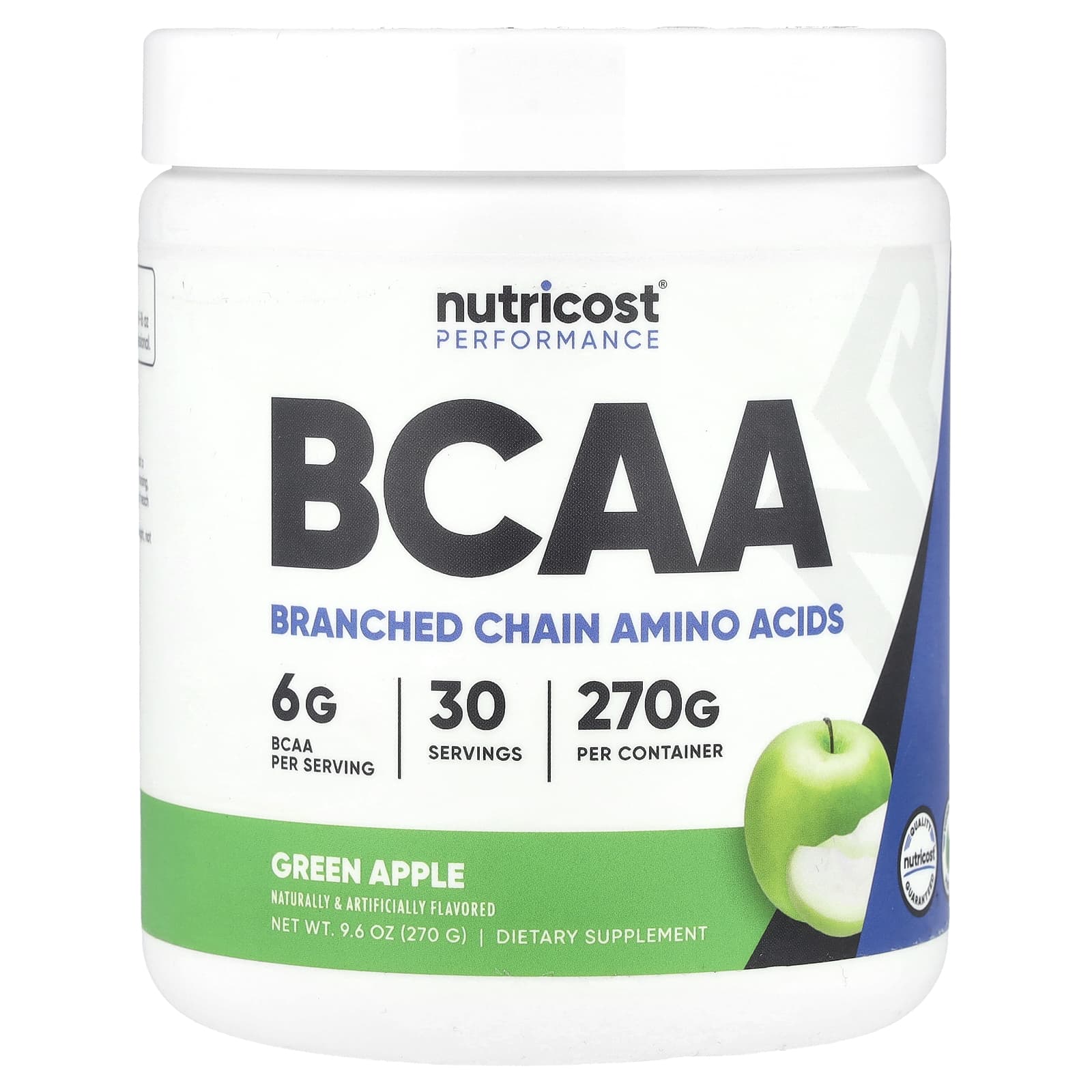 Nutricost Performance BCAA зеленое яблоко 270 г 96 унции 4090₽