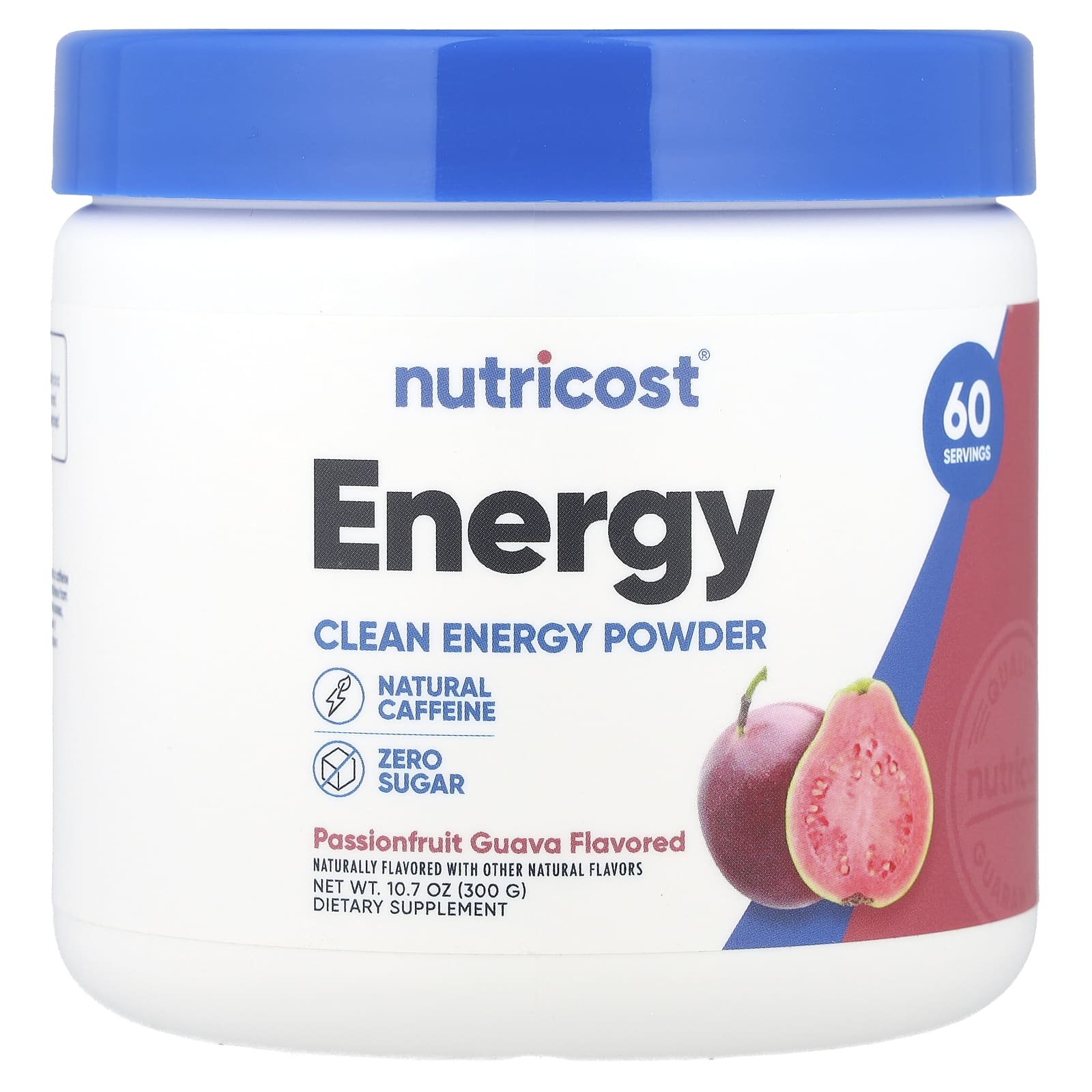Nutricost Energy Clean Energy в порошке маракуйя и гуава 300 г 107 унции 4790₽