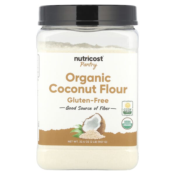 Nutricost, Pantry, органическая кокосовая мука, 907 г (32,4 унции)
