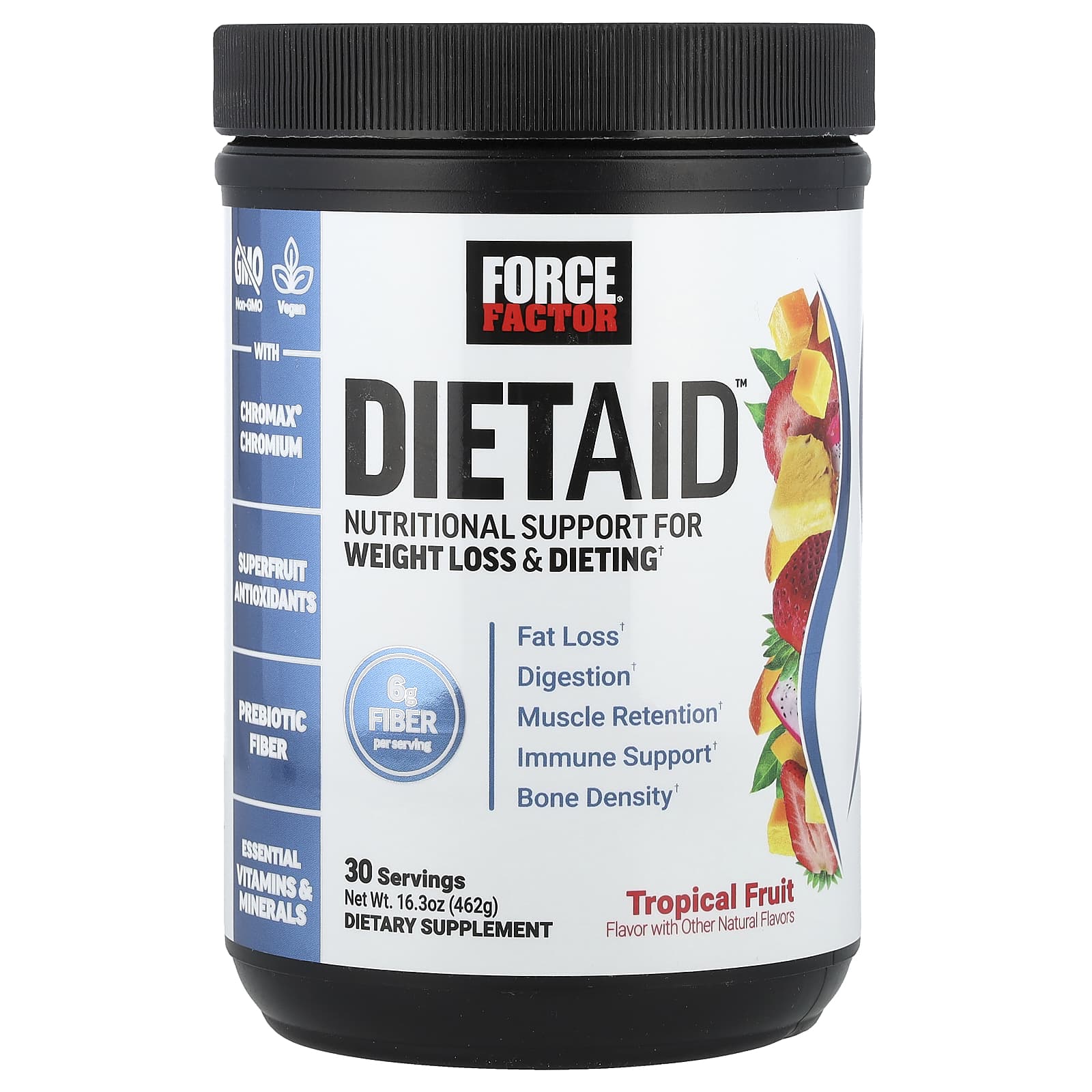 Force Factor DietAid тропические фрукты 462 г 163 унции 7590₽