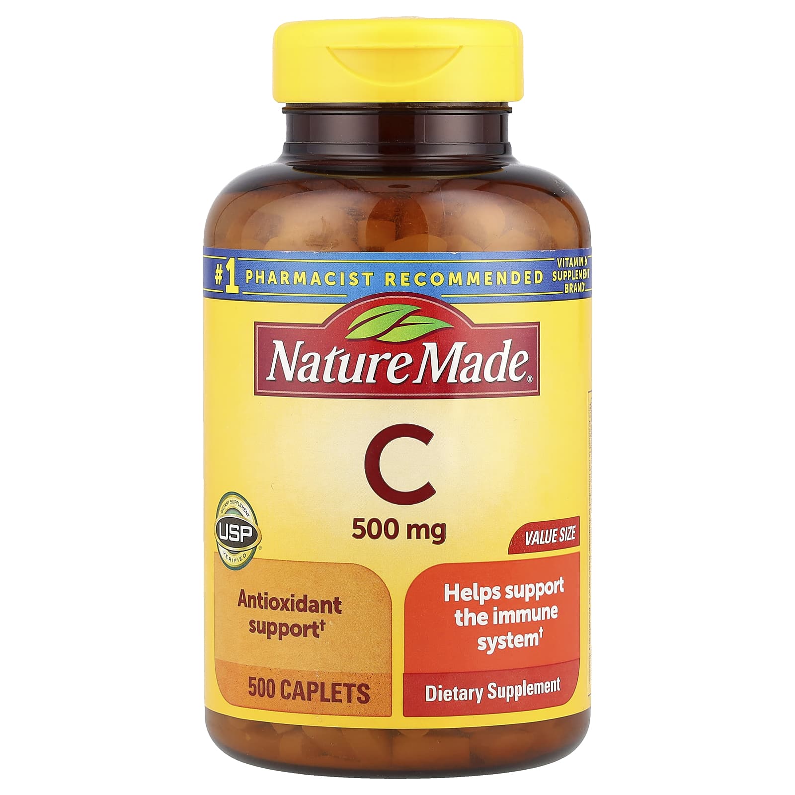 Nature Made Витамин C 500 мг 500 капсул 5690₽