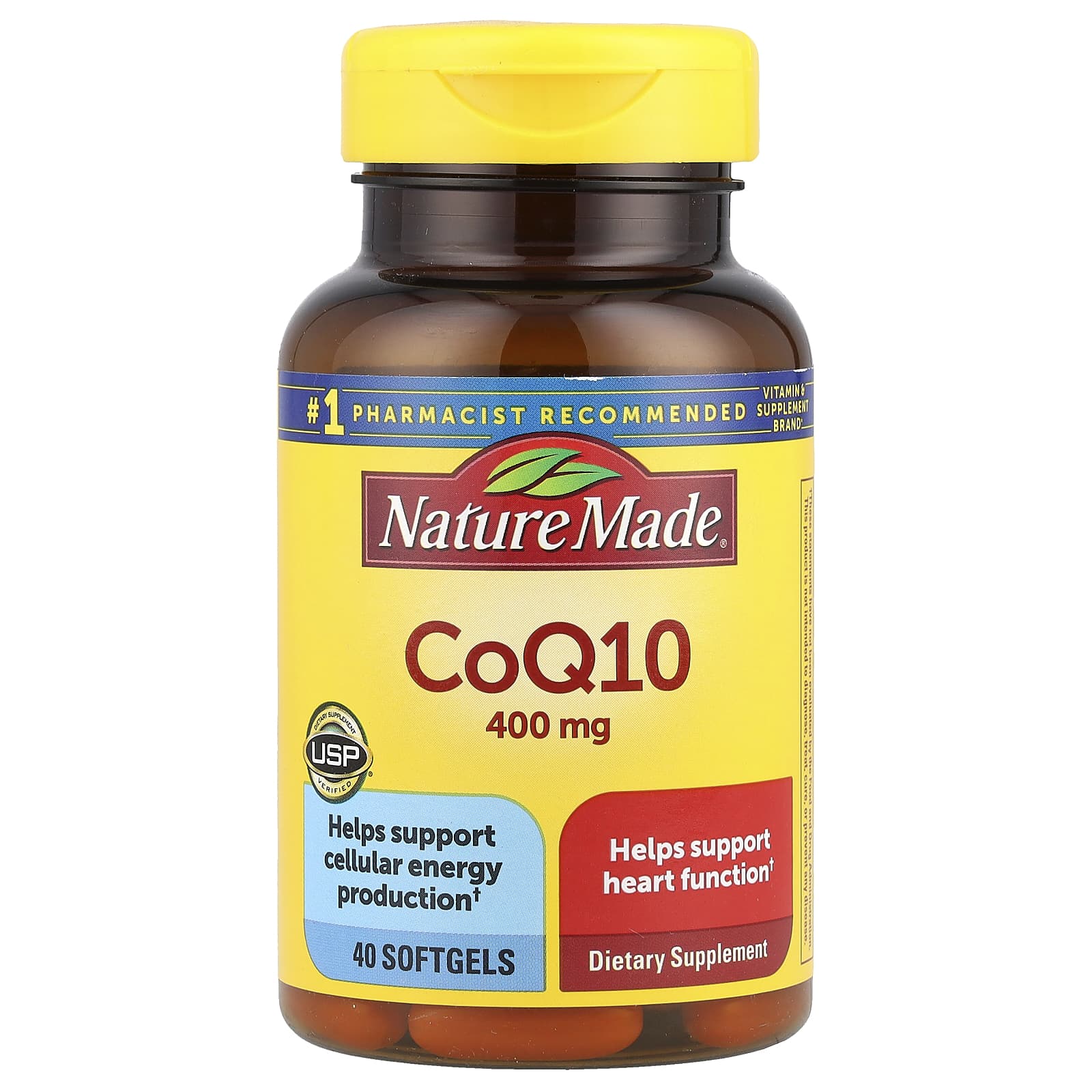 Nature Made Коэнзим Q10 400 мг 40 мягких таблеток 8990₽