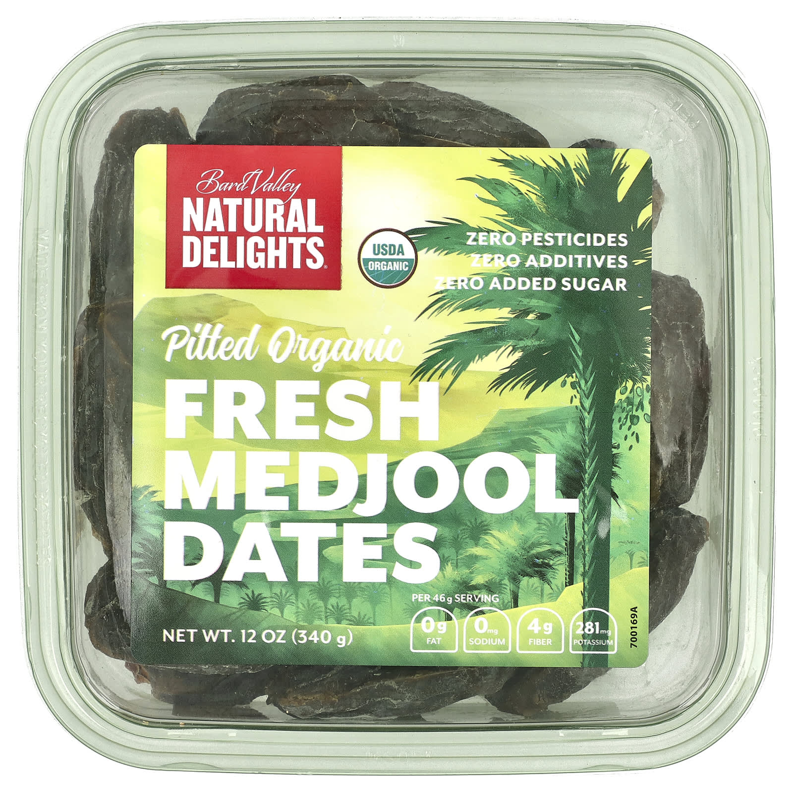 Natural Delights Органические свежие финики со средним вкусом без косточек 340 г 12 унций 2090₽