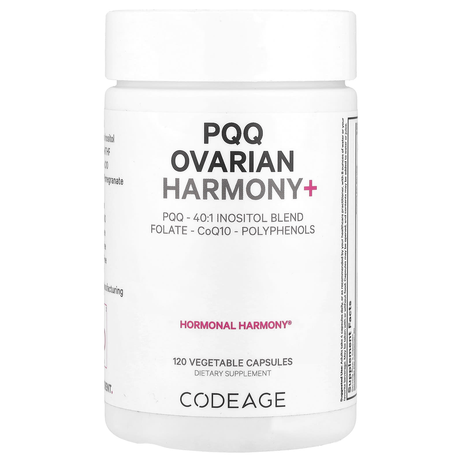 Codeage PQQ Ovarian Harmony 120 растительных капсул 13290₽