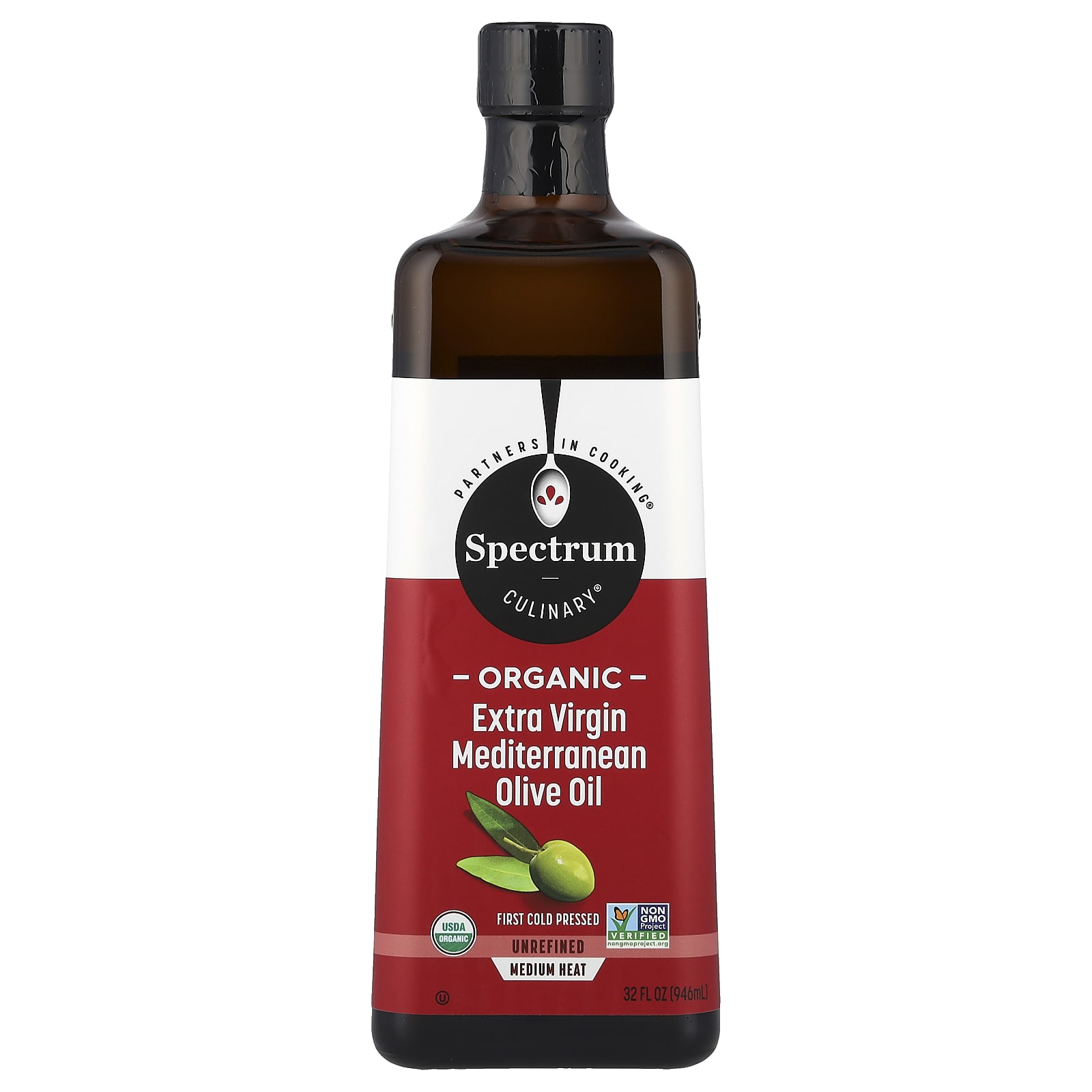 Spectrum Culinary Органическое средиземноморское оливковое масло первого отжима 946 мл 32 жидк Унции 5790₽