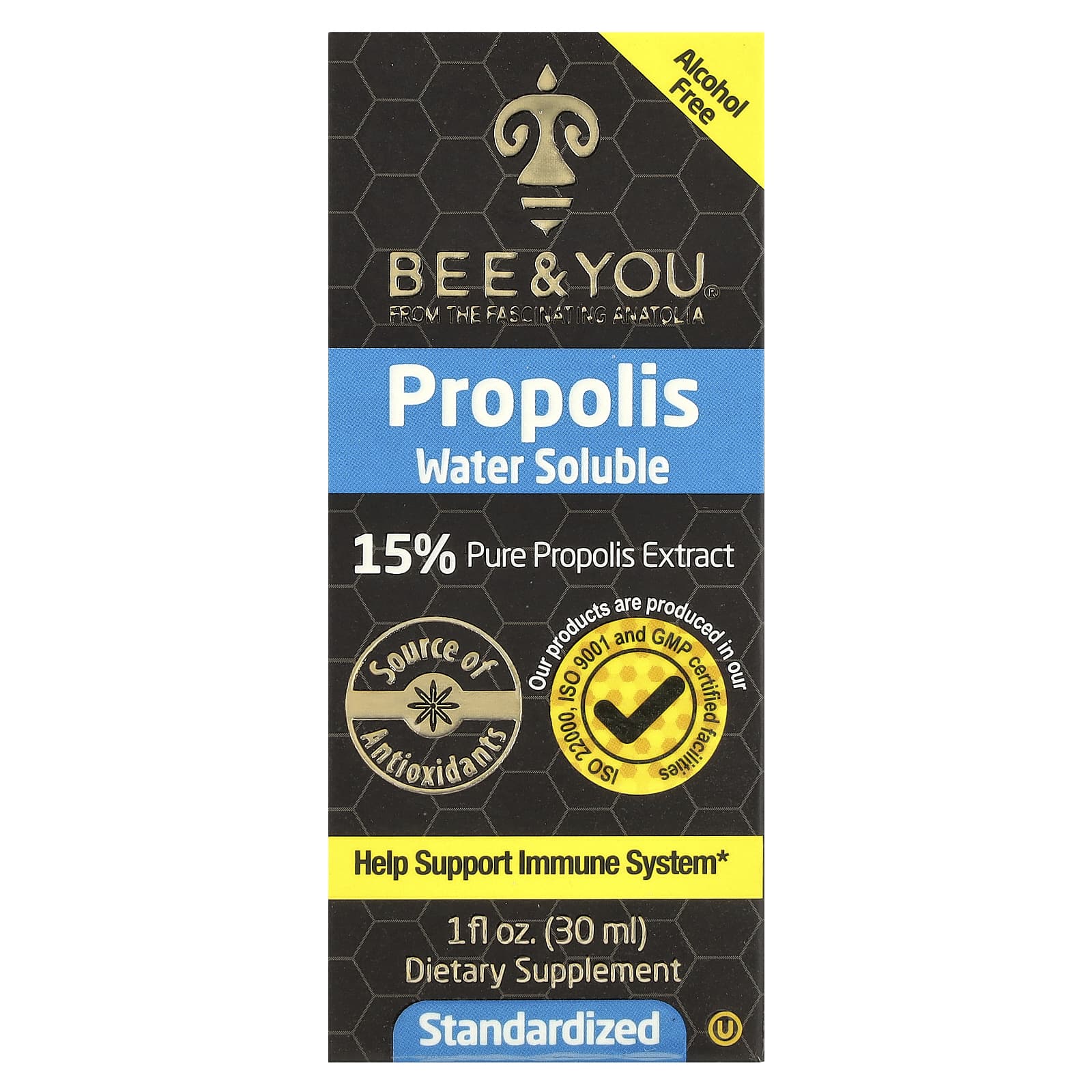 Bee - You, Водорастворимый прополис, без спирта, 30 мл (1 жидк. Унция)