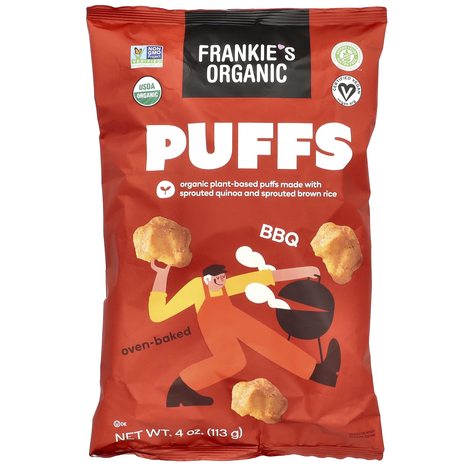 Frankies Organic Слойки барбекю 113 г 4 унции 1490₽