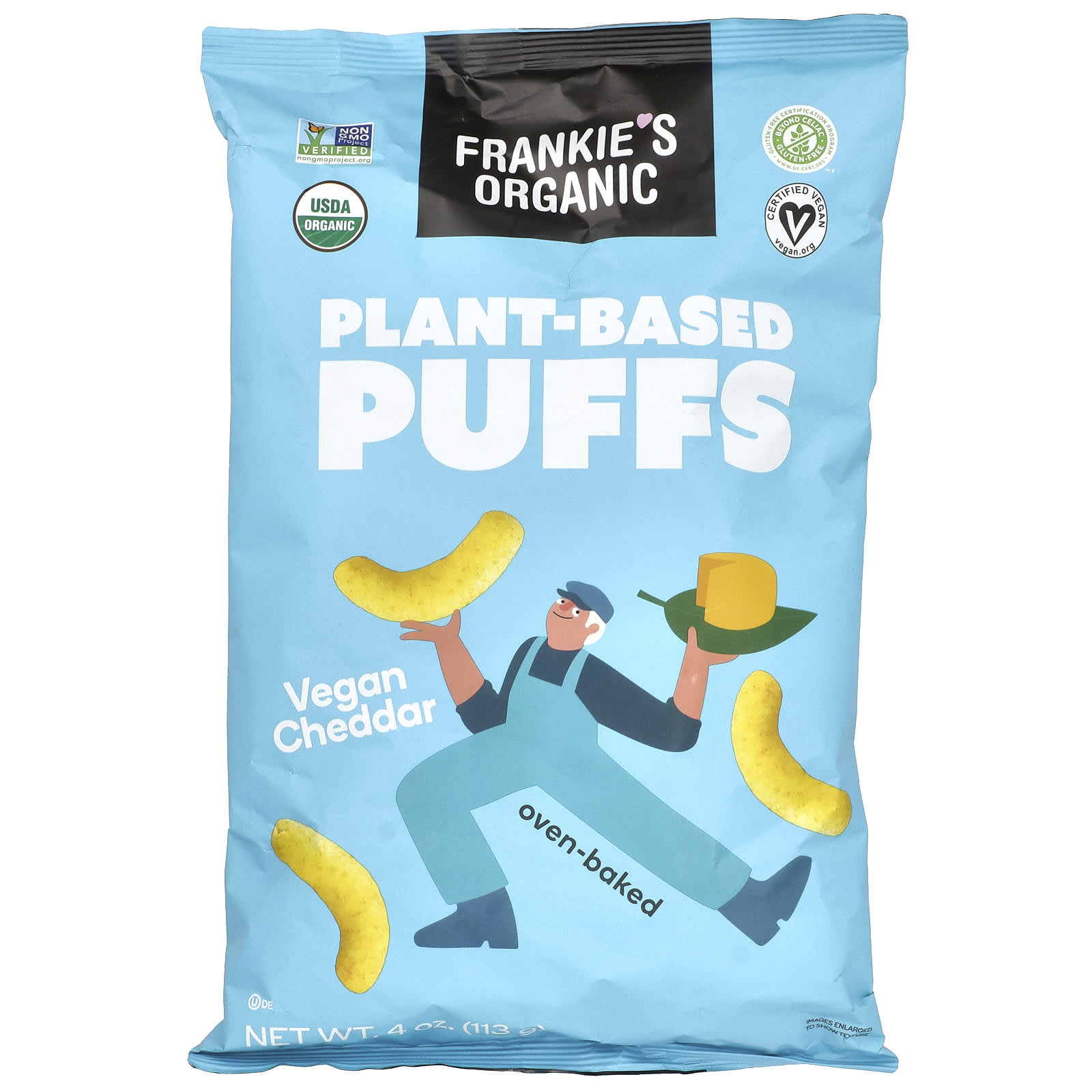 Frankies Organic Растительные таблетки веганский чеддер 113 г 4 унции 1490₽