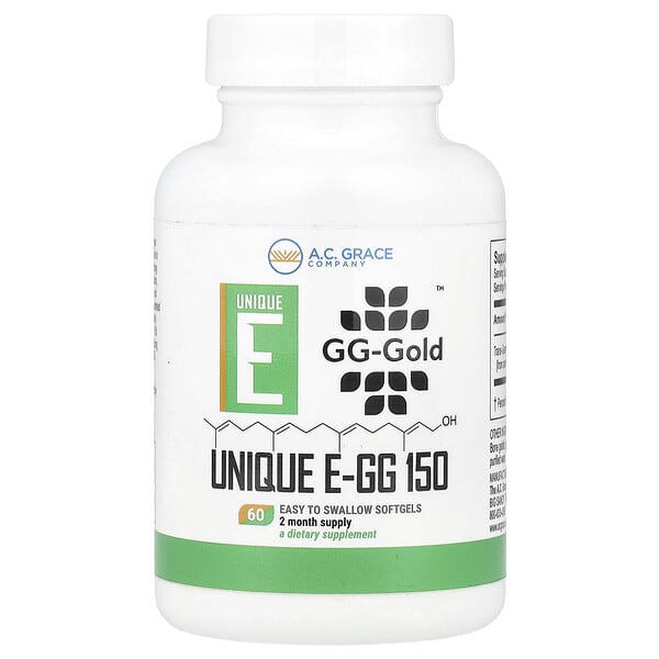 БАД A.C. Grace Company, UNIQUE E-GG, 150 мг, 60 капсул