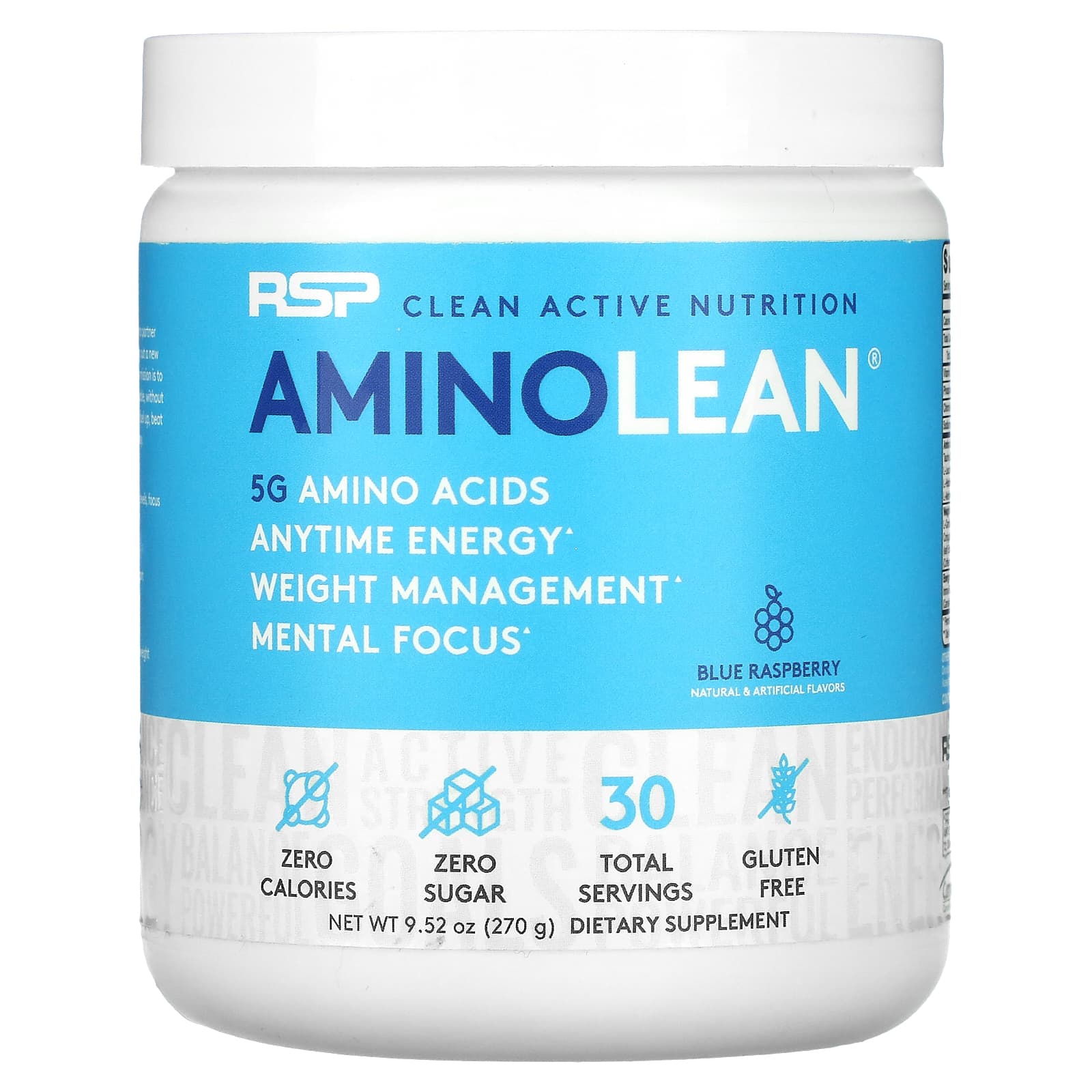RSP Nutrition AminoLean голубая малина 270 г 952 унции 5690₽