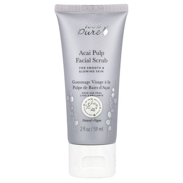 100PercentPure, Скраб для лица из мякоти асаи, 59 мл (2 жидк. Унции)