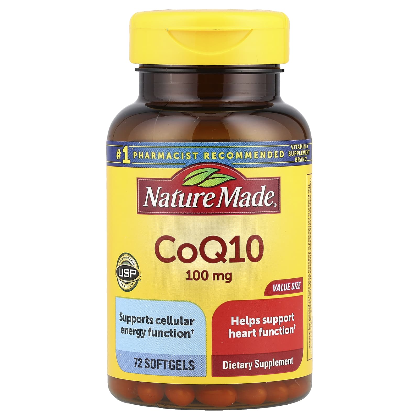 Nature Made Коэнзим Q10 100 мг 72 капсулы 7090₽