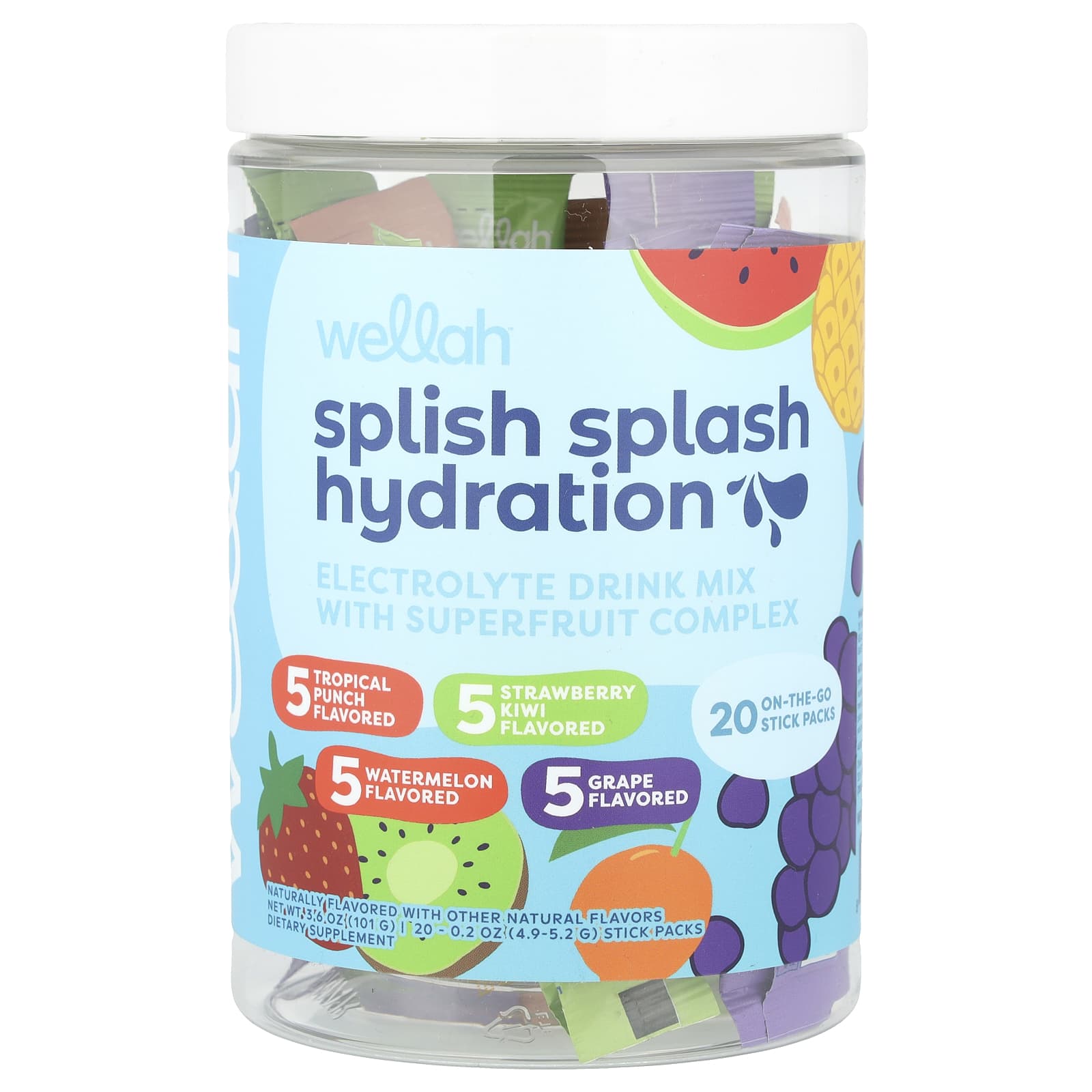 Wellah Splish Splash Hydration разнообразные 20 пакетиков по 4952 г 02 унции 3090₽