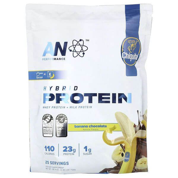 ABE, Performance, гибридный протеин, Chiquita®, банановый шоколад, 750 г (1,65 фунта)