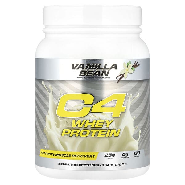 C4 / Cellucor, Сывороточный протеин C4®, ваниль, 624 г (1,37 фунта)