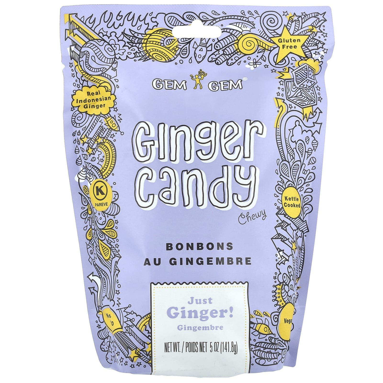 Jayone Chewy Ginger Candy просто имбирь 1418 г 5 унций 1490₽