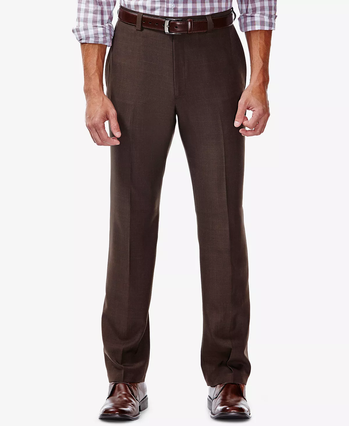 Мужские брюки классического покроя Eclo Stria с плоской передней частью и потайной расширяющейся горловиной 7990₽