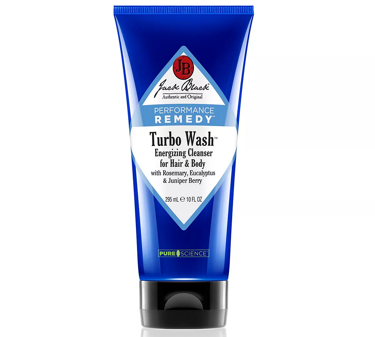 Turbo Wash® Тонизирующее очищающее средство для волос и тела с розмарином, эвкалиптом и ягодами можжевельника