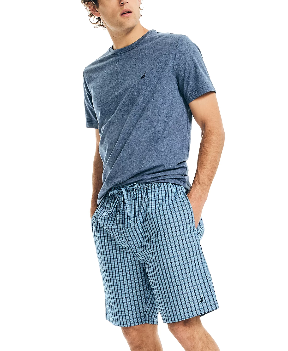Мужские тканые клетчатые шорты Nautica