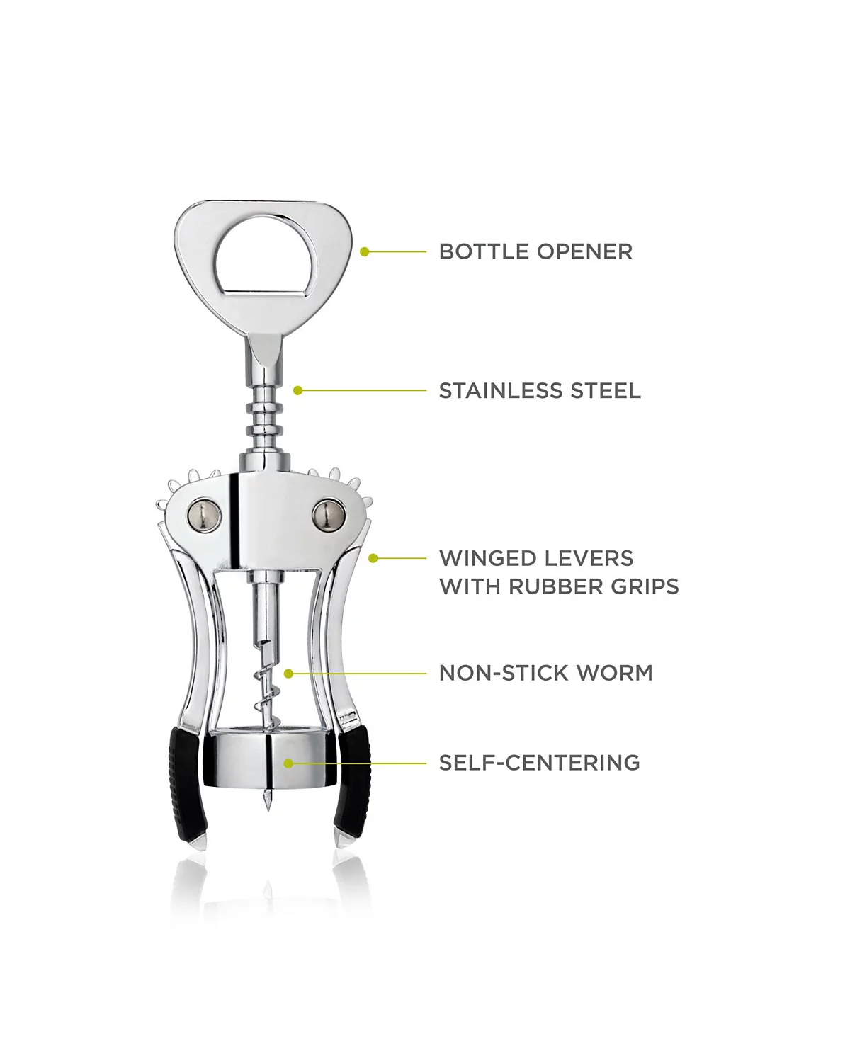 True Brands Spiral Winged Corkscrew