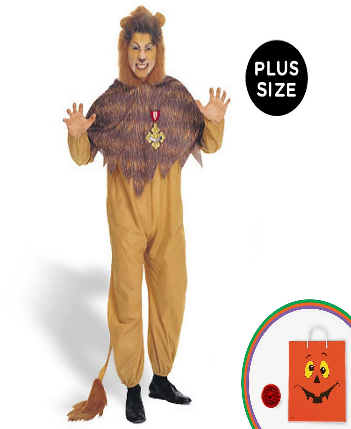 Buy Seasons Mens The Wizard of Oz - Cowardly Lion Plus Costume 23790₽