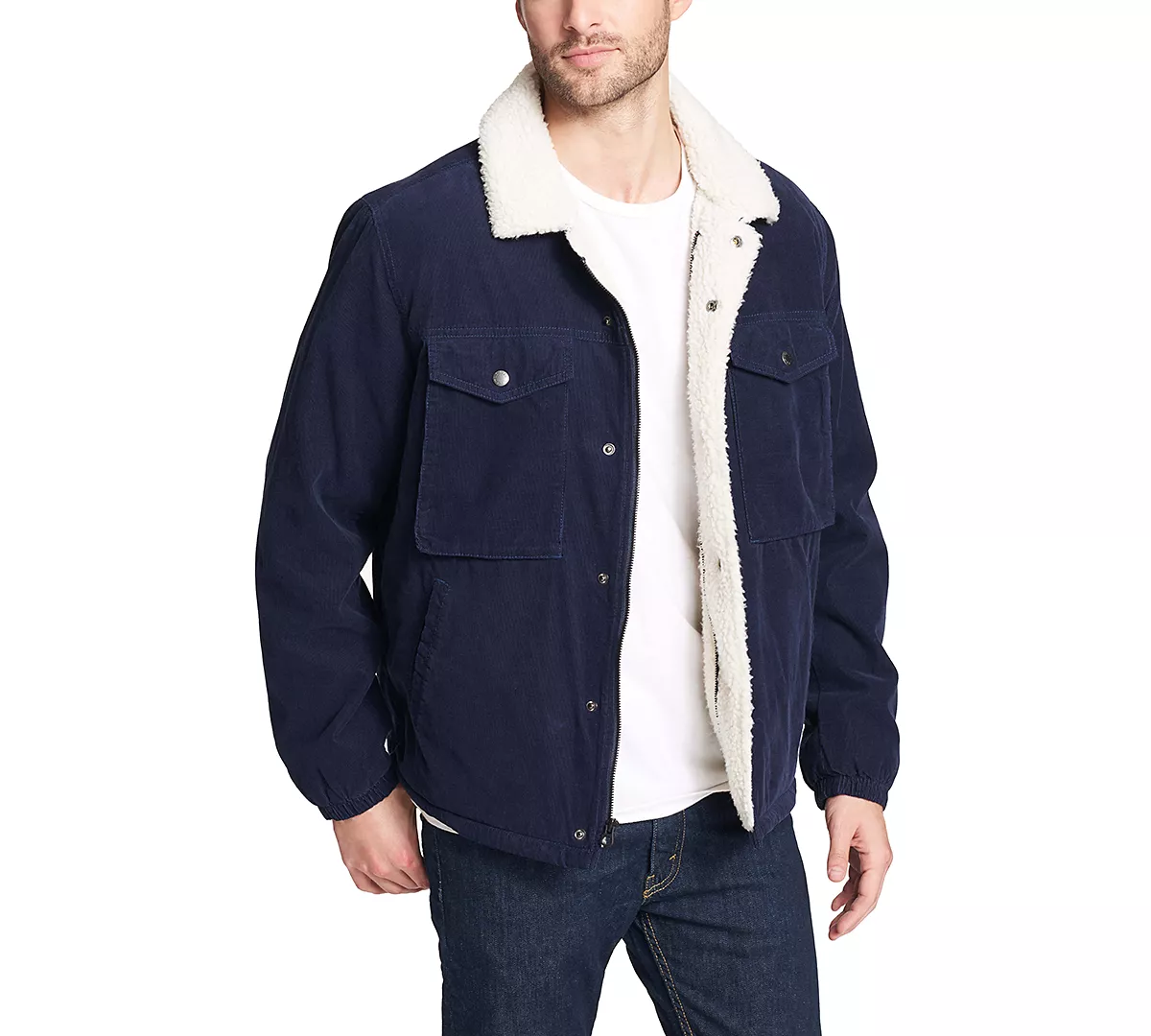 Мужская вельветовая куртка дальнобойщика на флисовой подкладке 42790₽