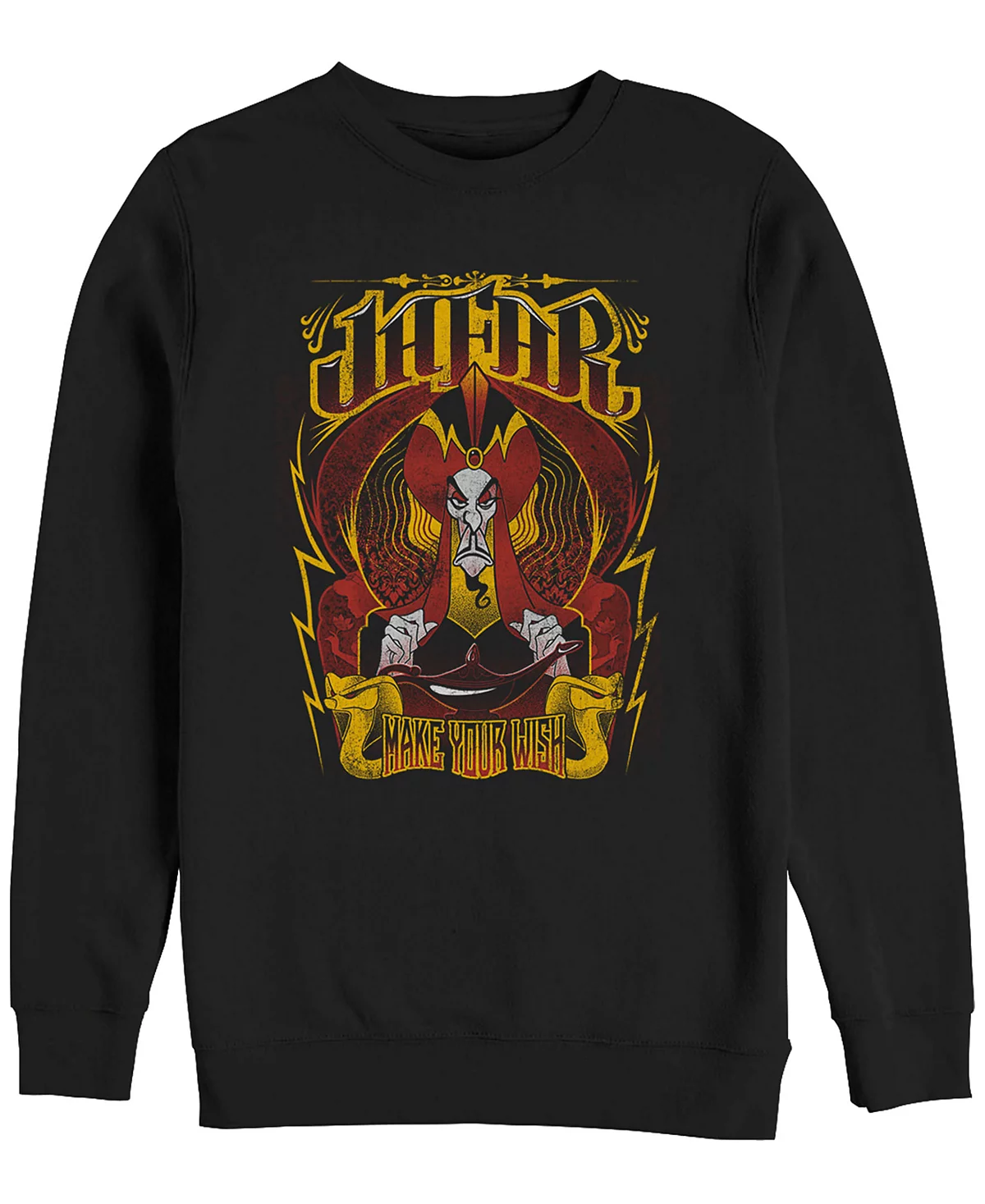 Disney Mens Aladdin Jafar Make Your Wish Crewneck Fleece 8590₽