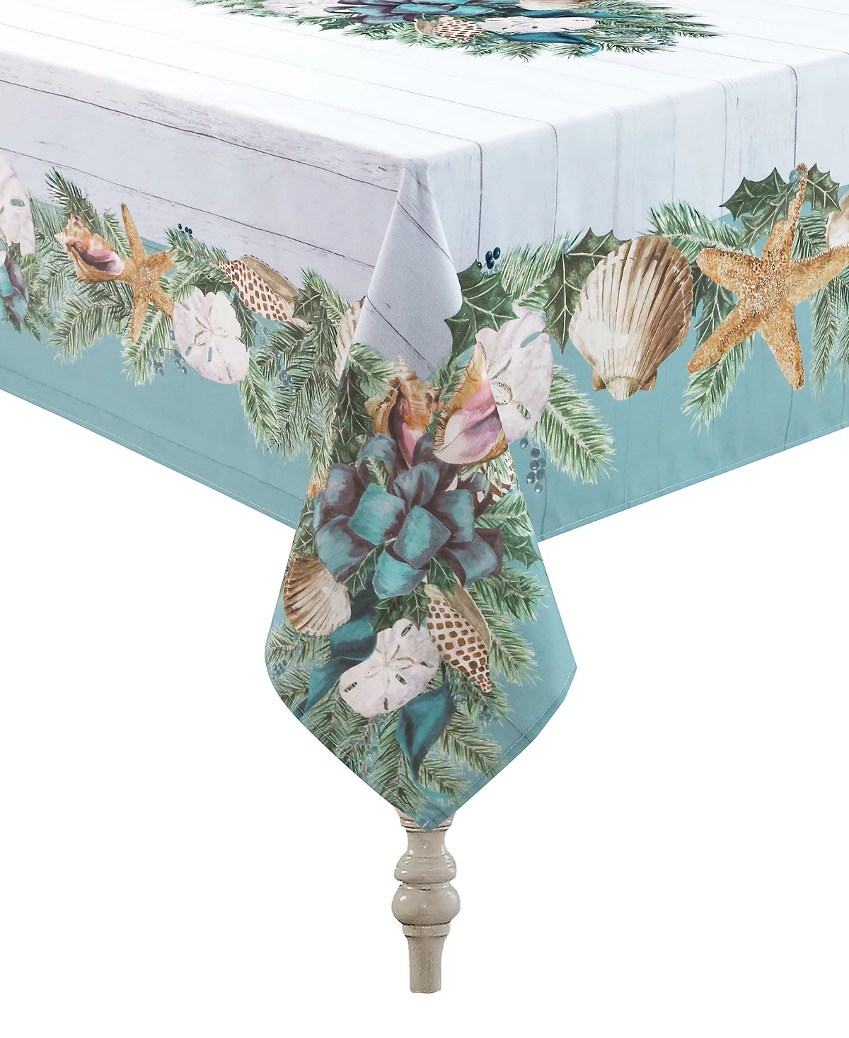 Laural Home Christmas By The Sea Tablecloth - 70