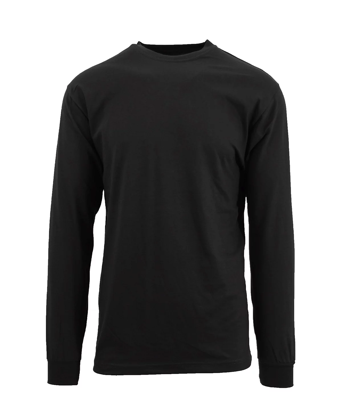 Galaxy By Harvic Mens Egyptian Cotton-Blend Long Sleeve Crew Neck Tee 3190₽