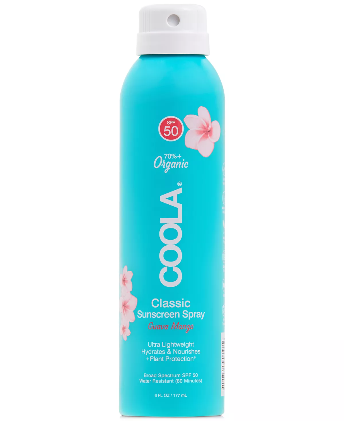 Солнцезащитный спрей для тела Coola Classic SPF 50 - Гуава Манго, 6 унций.