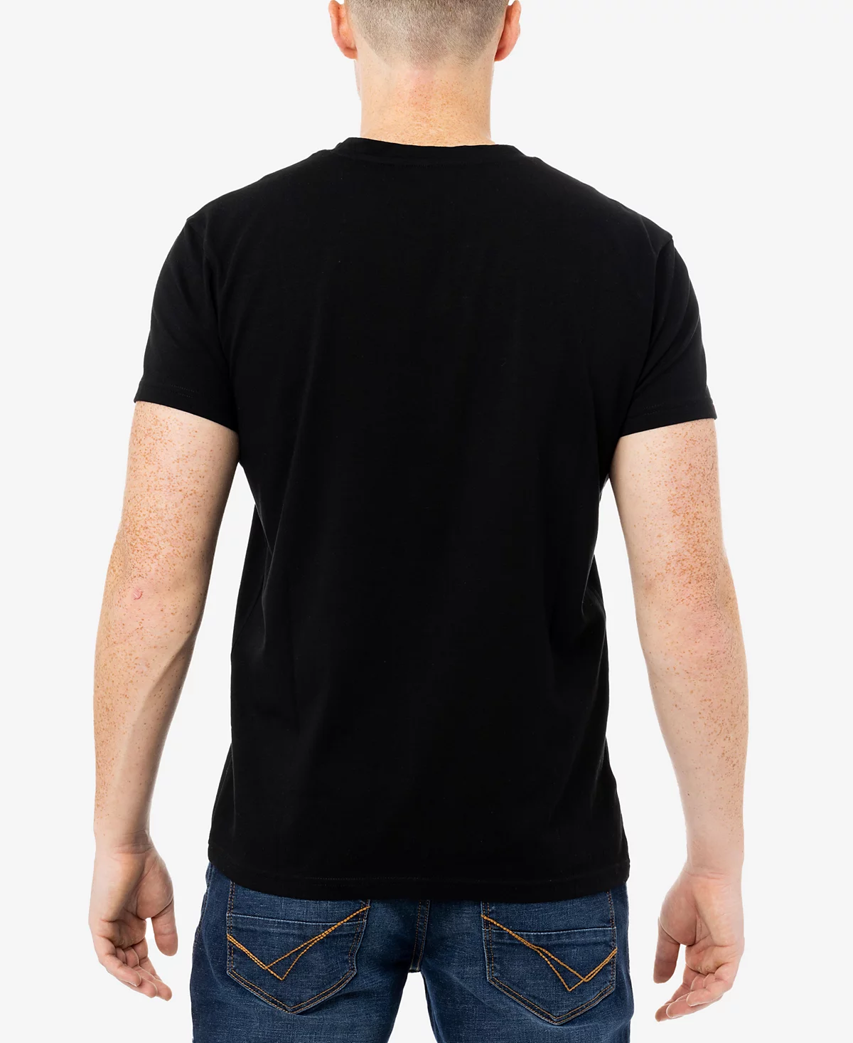X-Ray Men's Basic Notch Neck Short Sleeve T-shirt
