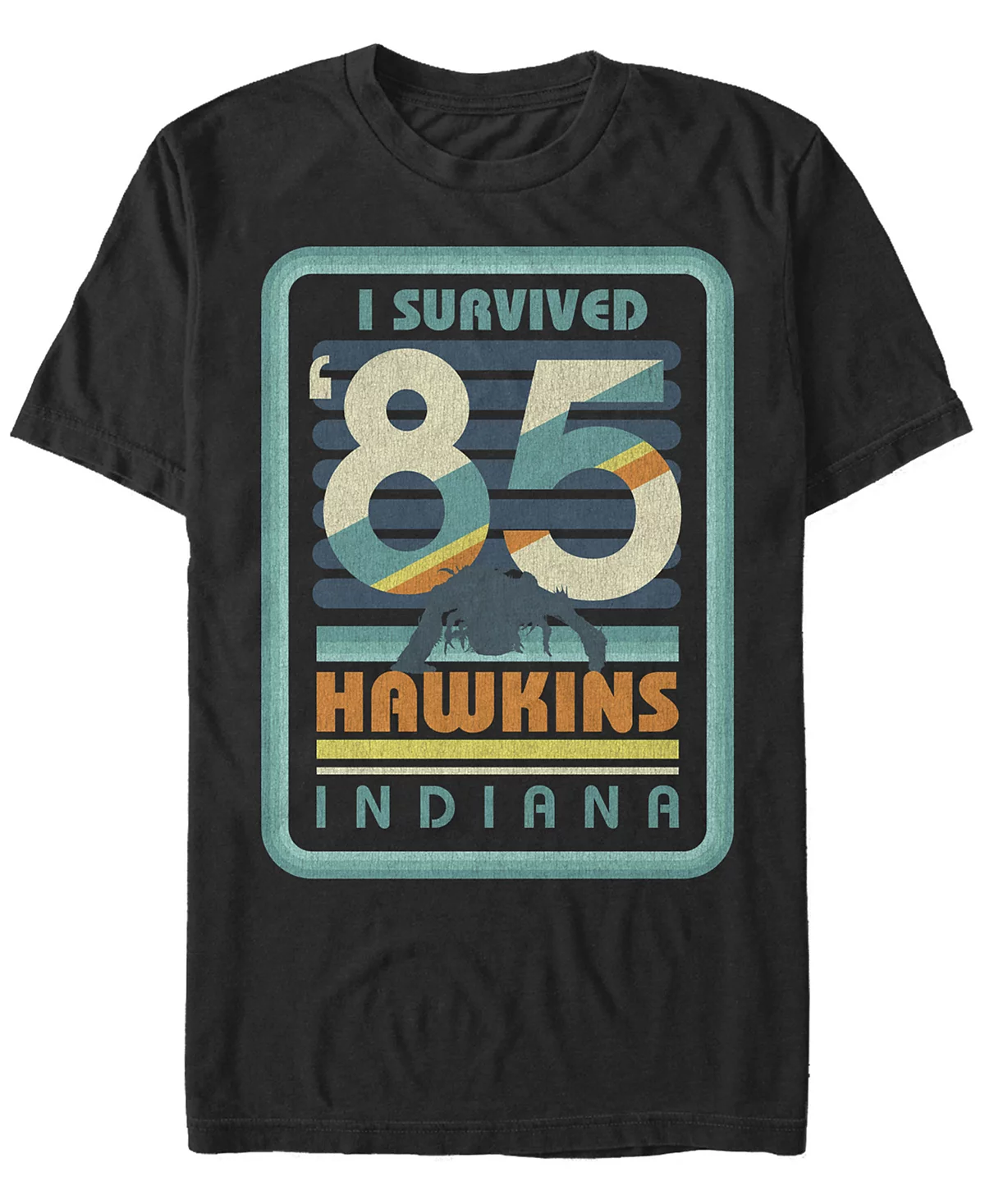 Fifth Sun Mens Stranger Things I Survived Hawkins Indiana Short Sleeve T-Shirt 4790₽