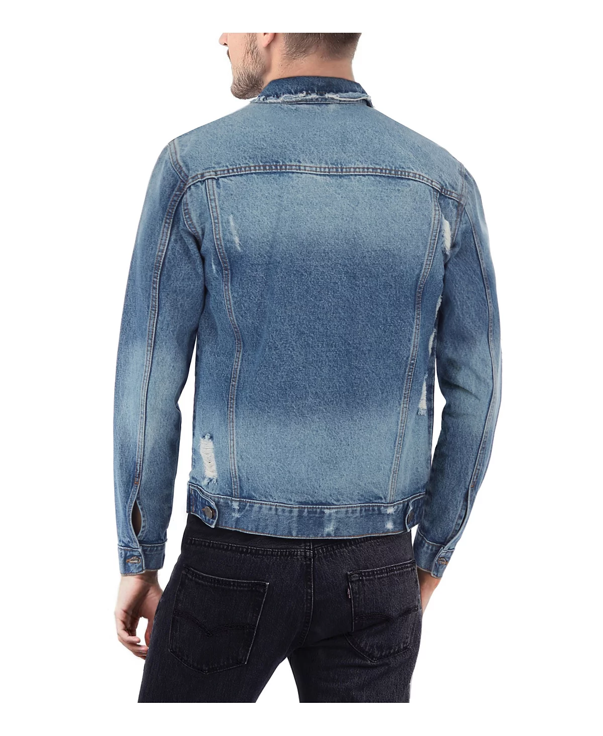 Mens Slim Washed Denim Jacket 15190₽