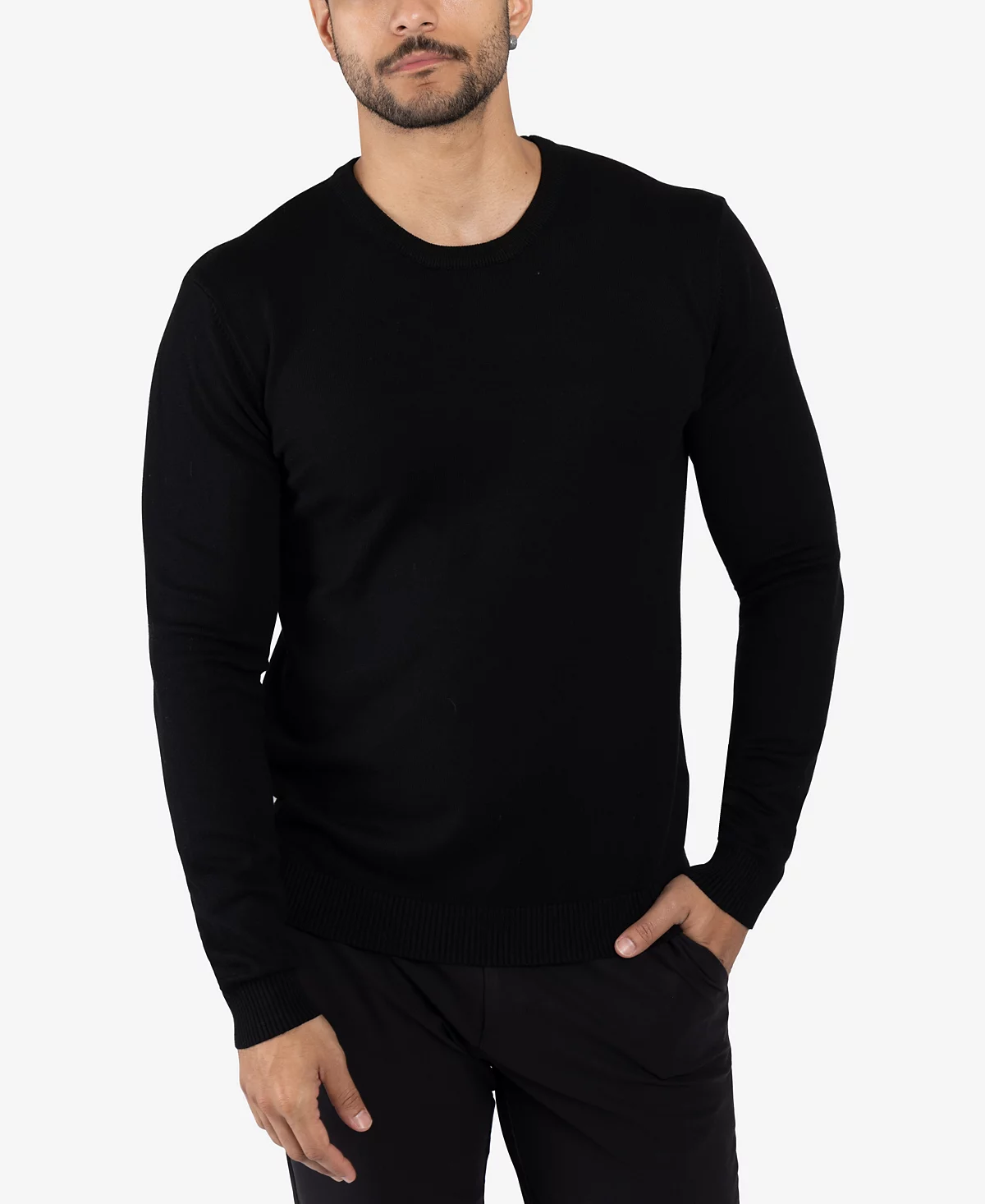 X-Ray Men's Basic Crewneck Pullover Midweight Sweater