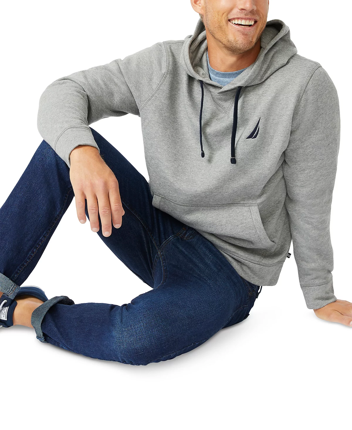 Nautica Mens Logo Fleece Hoodie 12790₽