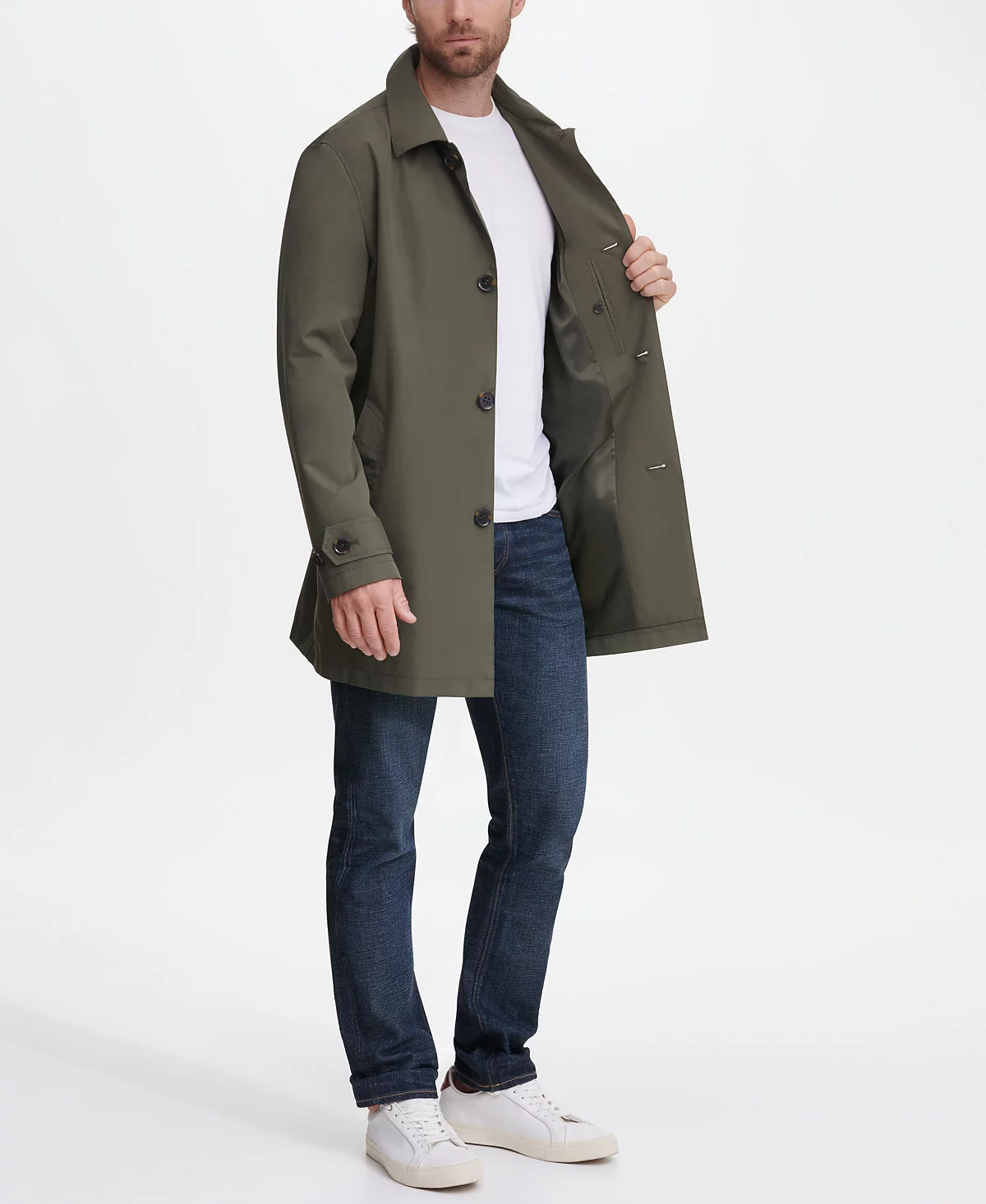 Mens Classic Button Front Rain Topper 22690₽