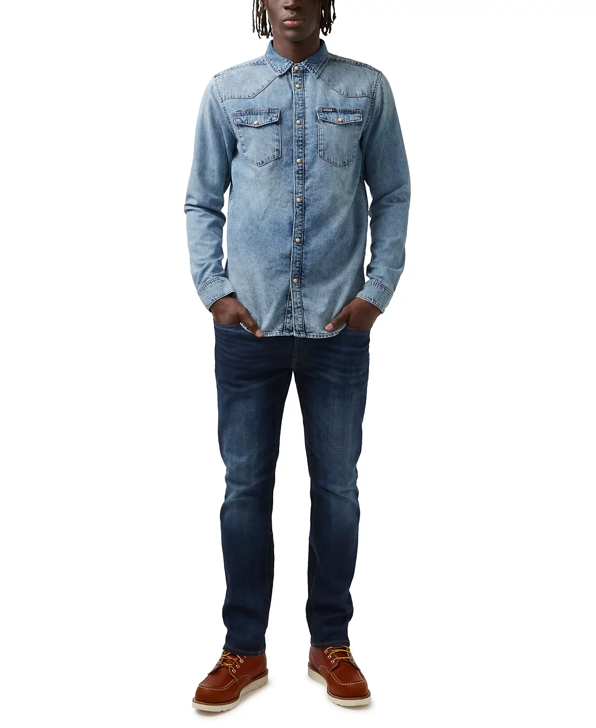 Mens Sheldon Long Sleeve Denim Shirt 12690₽