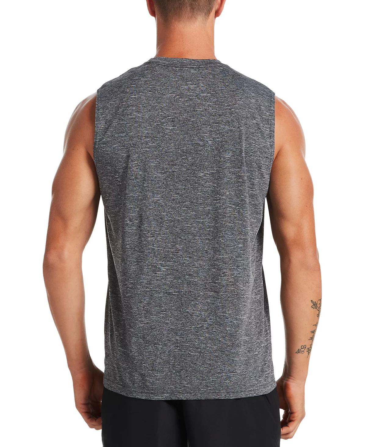 Nike Mens Big - Tall Mens Dri-FIT UPF 40 Heathered Sleeveless Rash Guard 7390₽