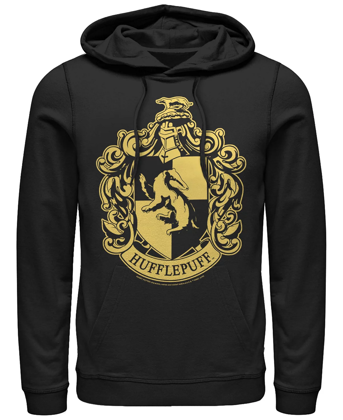 Mens Deathly Hallows 2 Simple Hufflepuff Fleece Hoodie 10690₽