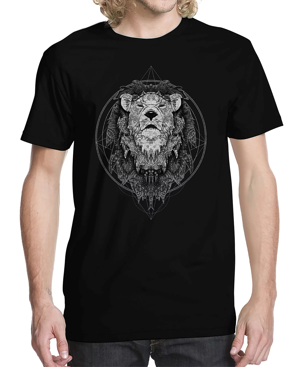 Mens Sacred King Graphic T-shirt 4790₽