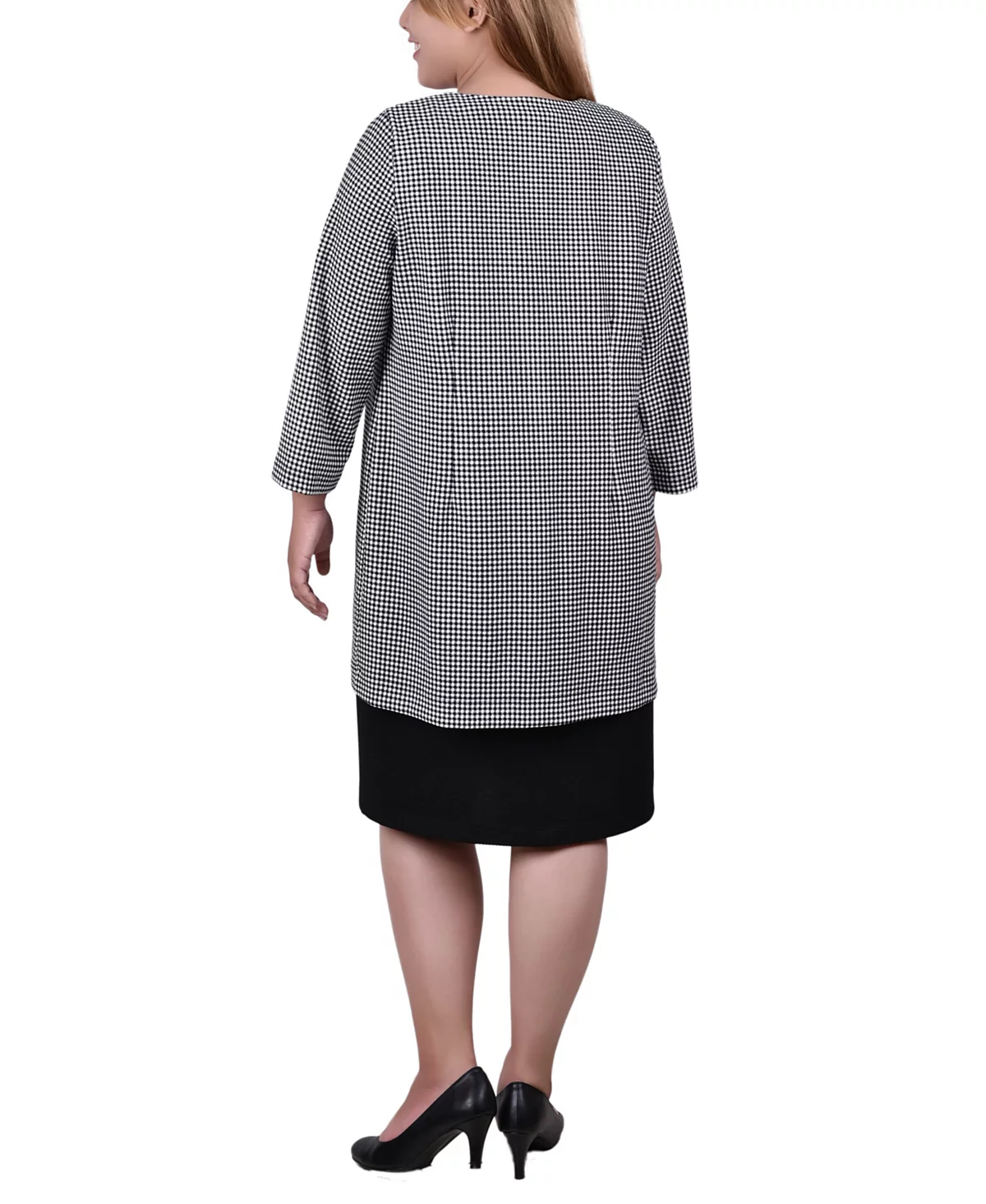 NY Collection Plus Size Two Piece Dress Set