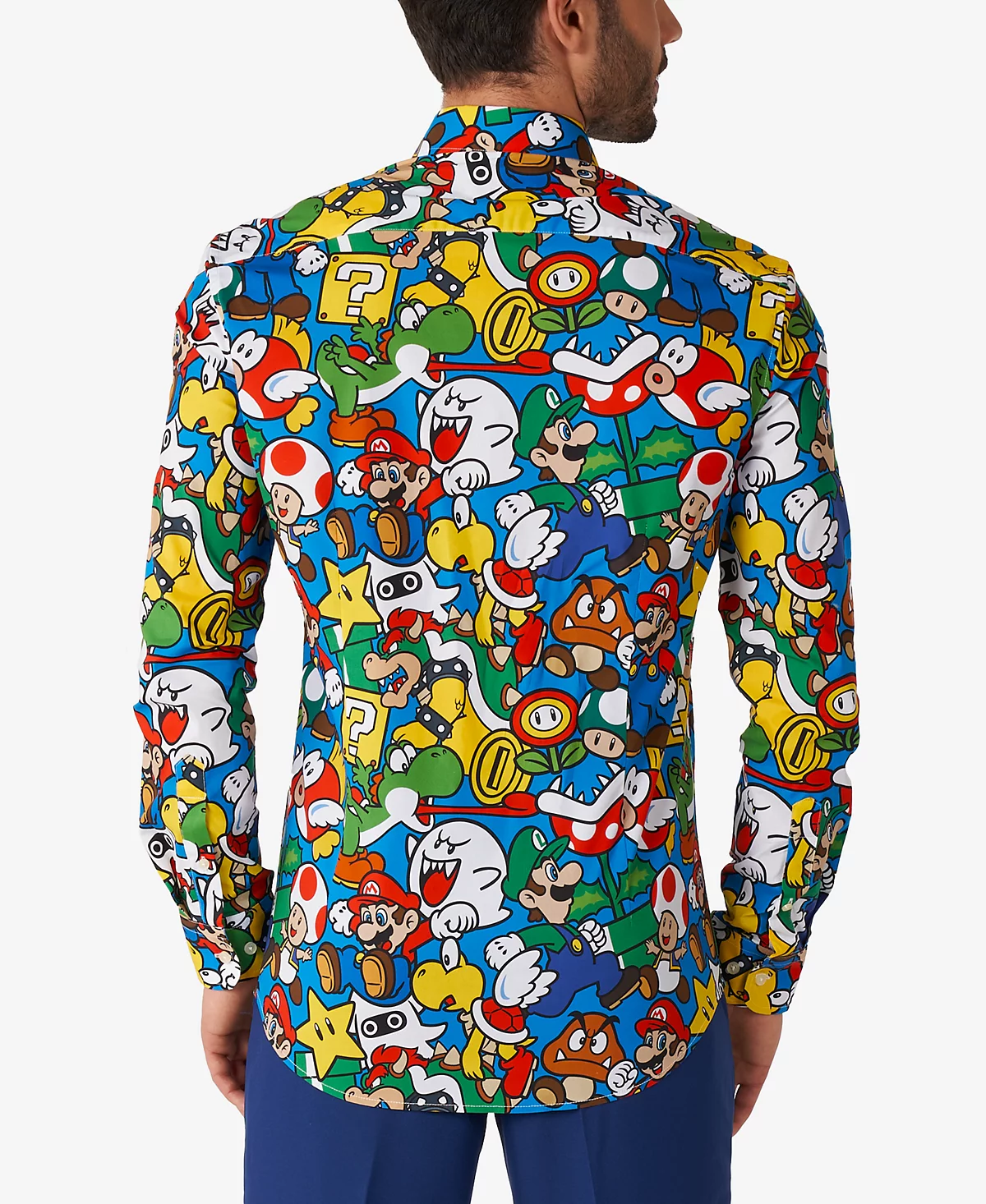 OppoSuits Mens Super Mario Licensed Nintendo Dress Shirt 11390₽
