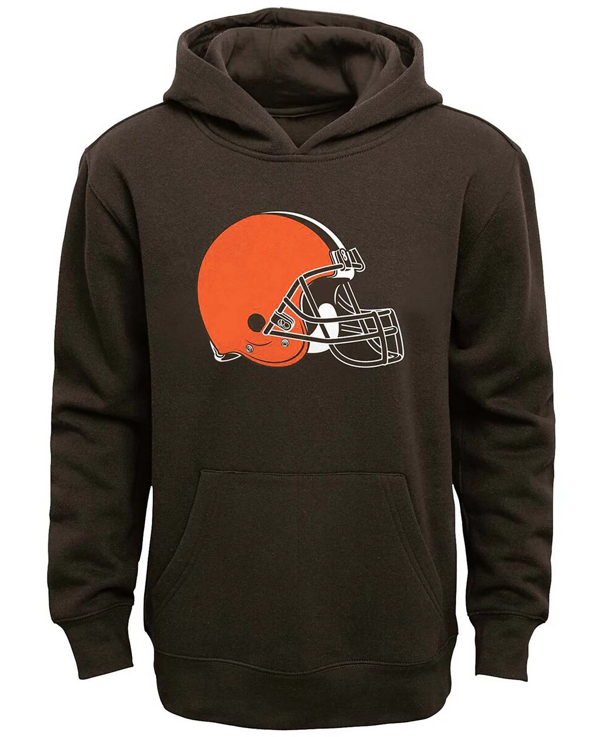Big Boys Brown Cleveland Browns Team Logo Pullover Hoodie 6890₽