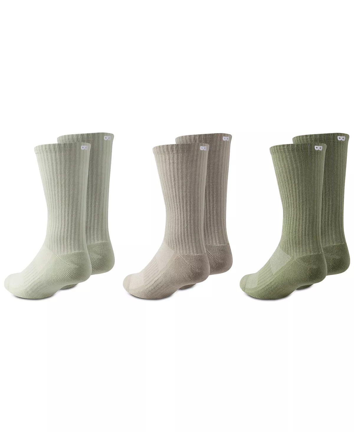 Мужские мягкие хлопчатобумажные носки Crew Socks, 3 упаковки