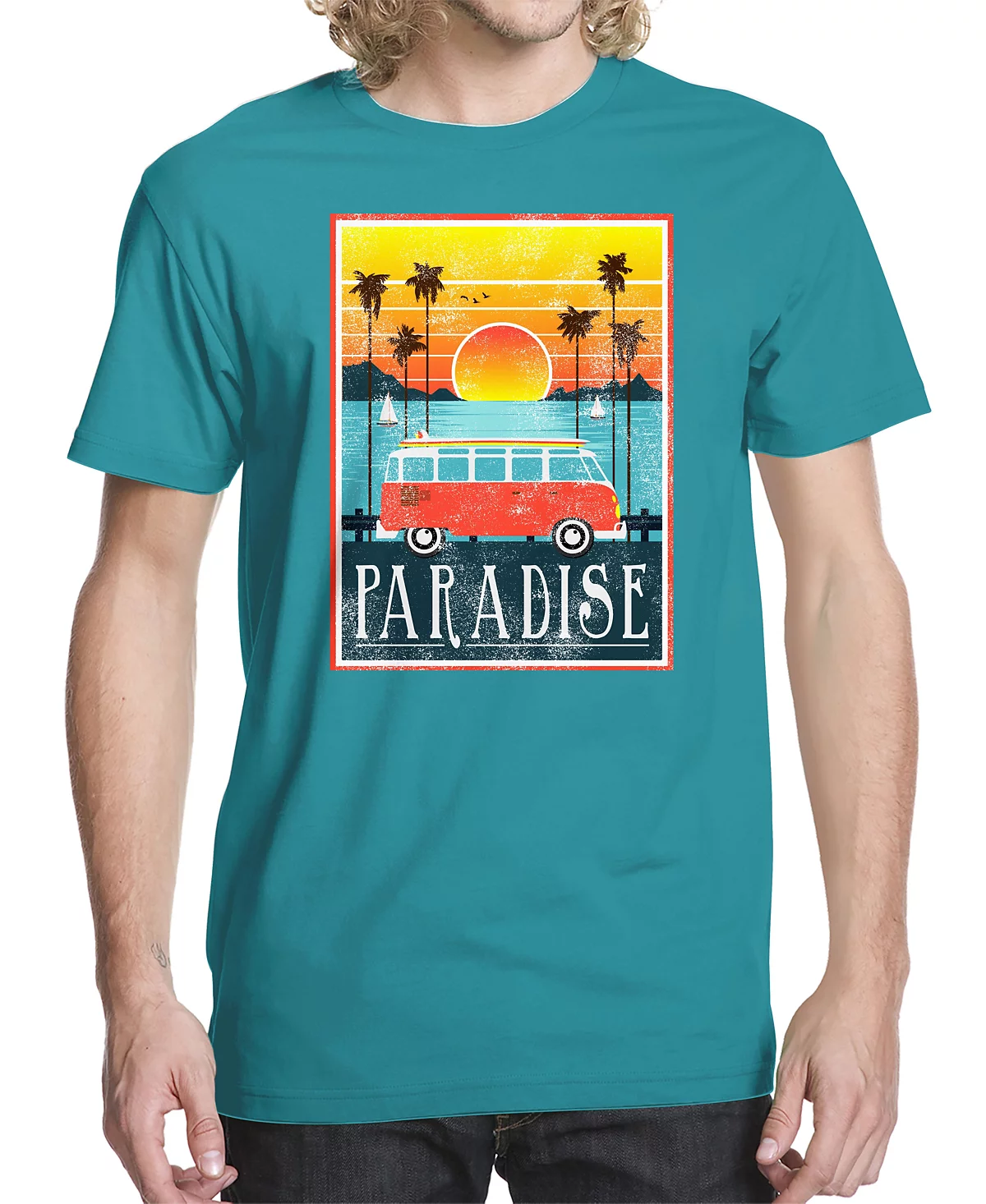 Mens Paradise New Graphic T-shirt 4790₽