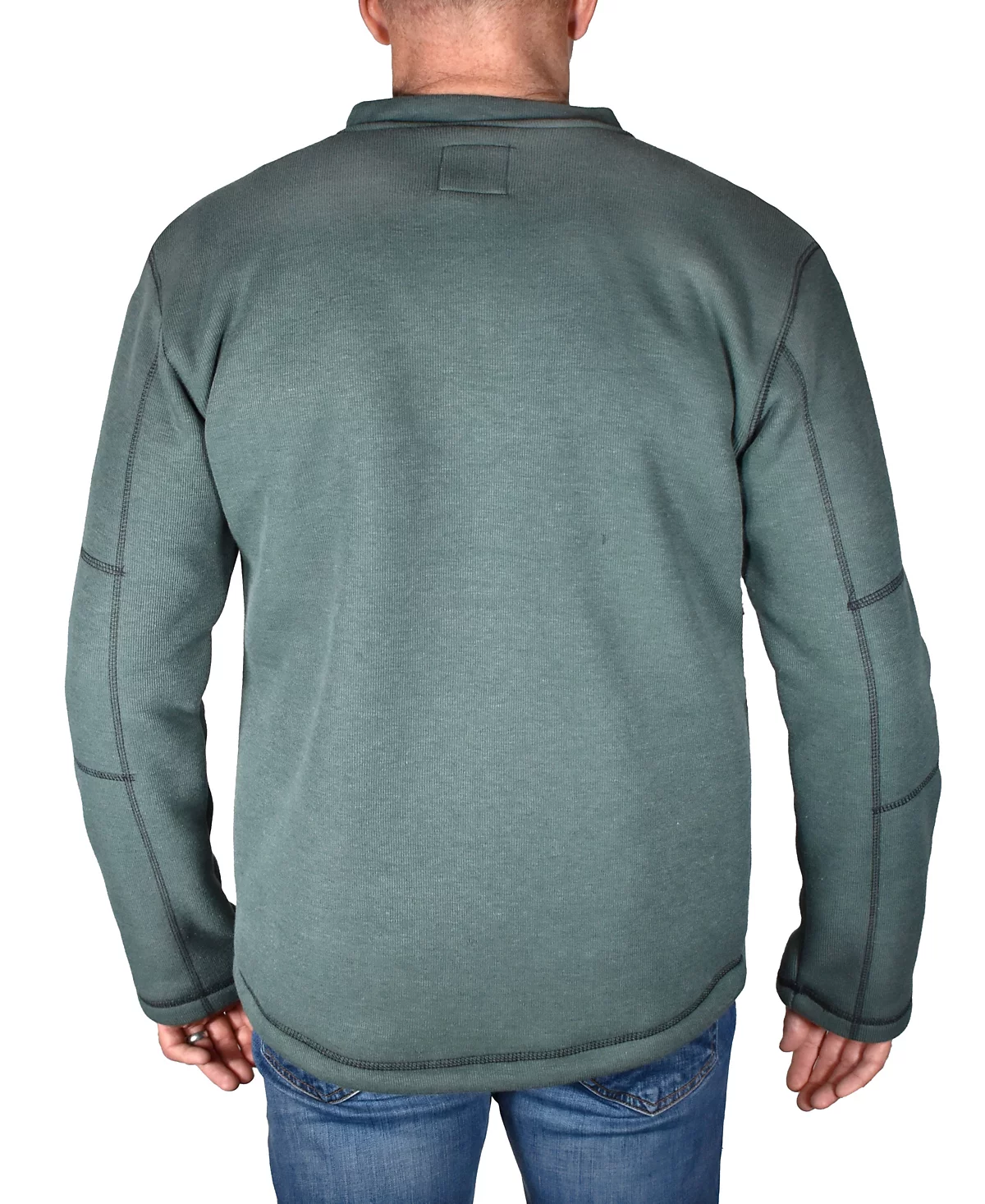 Vintage 1946 Men's Fleece Lined Rib Henley T-shirt