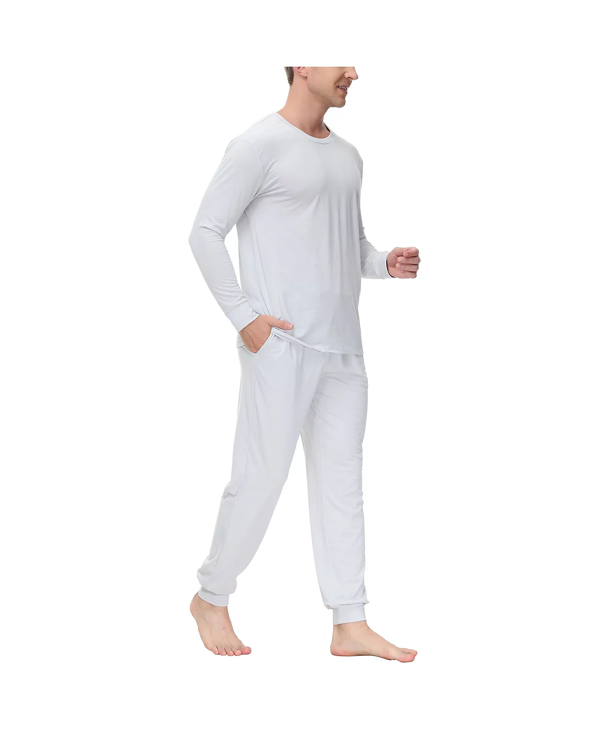 INK+IVY Men's Two-Piece Crewneck Shirt and Jogger Pajama Set