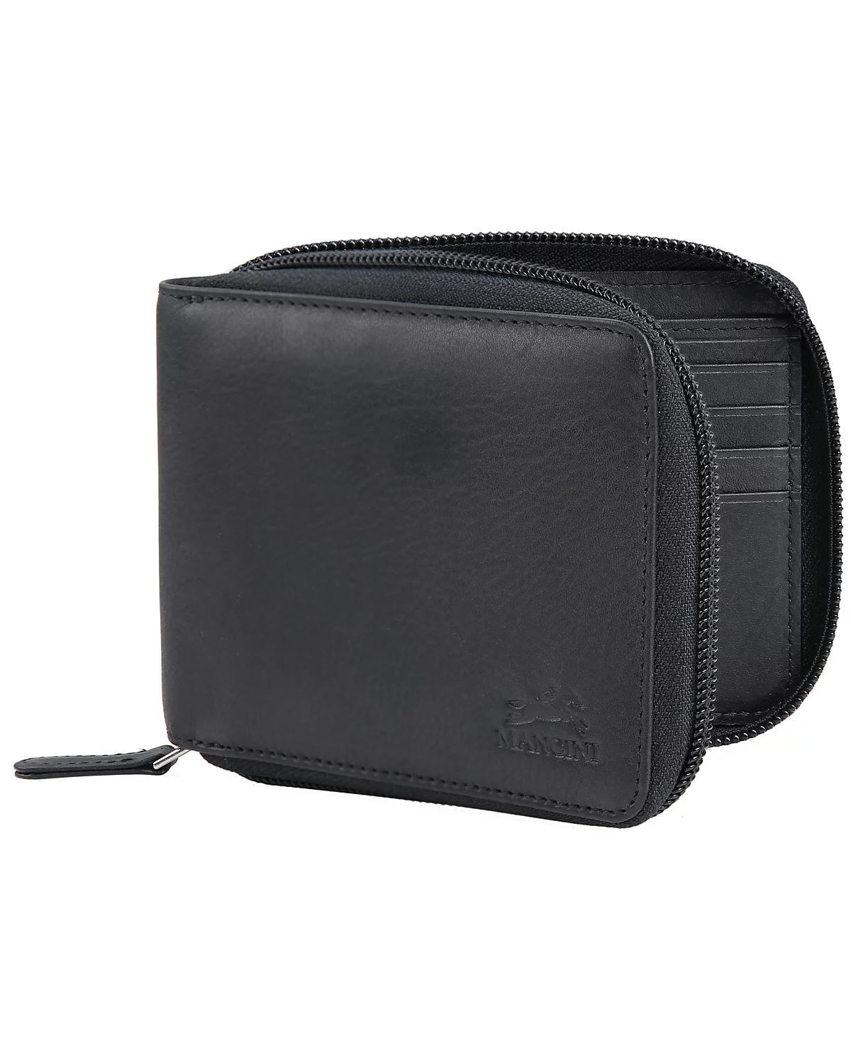 Mens Monterrey Collection Zippered Bifold Wallet with Removable Pass Case 6890₽